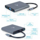 Gembird USB Type-C 6-in-1 multi-port Adapter + Card Reader Space Grey