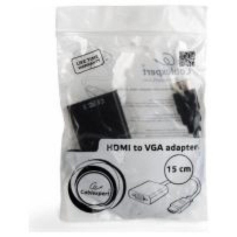 Gembird HDMI Male - VGA Female Black Full HD