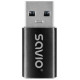 Savio Adapteris Savio AK-81 USB-A to USB-C Black