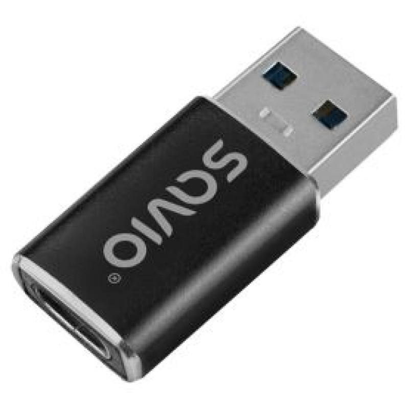 Savio Adapteris Savio AK-81 USB-A to USB-C Black