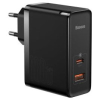 Baseus Lādētājs Baseus GaN5 Pro 1x USB-A 1x USB-C Black