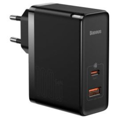 Baseus Lādētājs Baseus GaN5 Pro 1x USB-A 1x USB-C Black