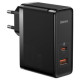 Baseus Lādētājs Baseus GaN5 Pro 1x USB-A 1x USB-C Black