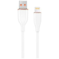 Gembird Kabelis Gembird Premium silicon USB-A Male - 8-pin Male 1.5m White