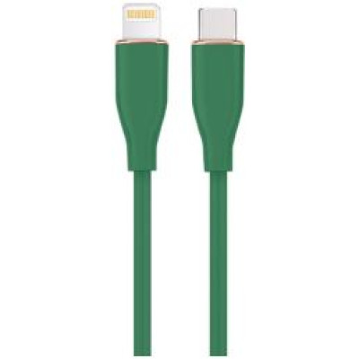 Gembird Kabelis Gembird Premium silicon 8-pin Male - USB Type-C Male 1.5m Green