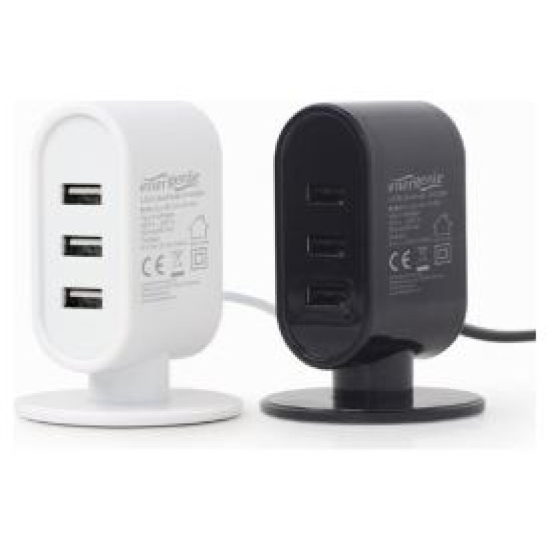 Energenie USB Desktop Charger Black/White Mix