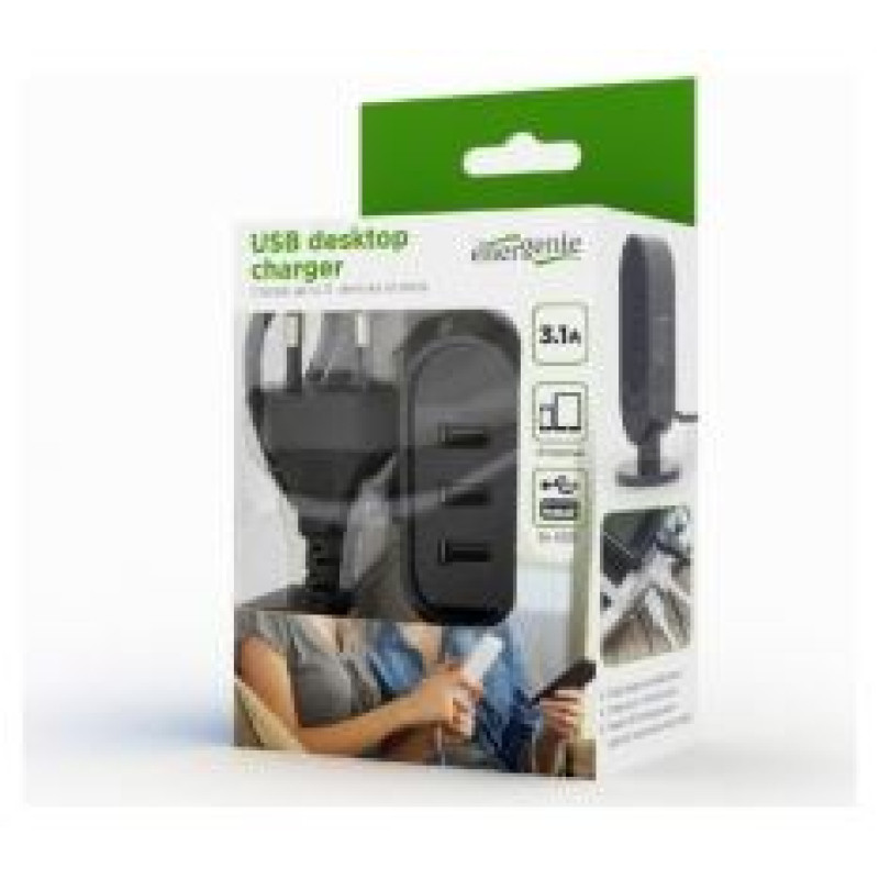 Energenie USB Desktop Charger Black/White Mix