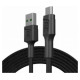 Green Cell GC PowerStream USB Male - Micro USB Male Fast Charging 1.2m Black