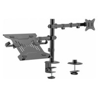 Gembird Monitora stiprinājums Gembird Adjustable Desk Mount with Monitor Arm and Notebook Tray
