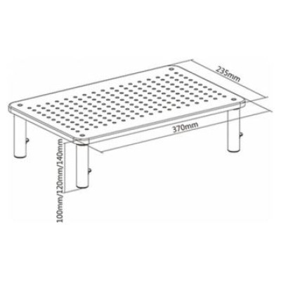 Gembird Monitora statīvs Gembird Adjustable Monitor Stand