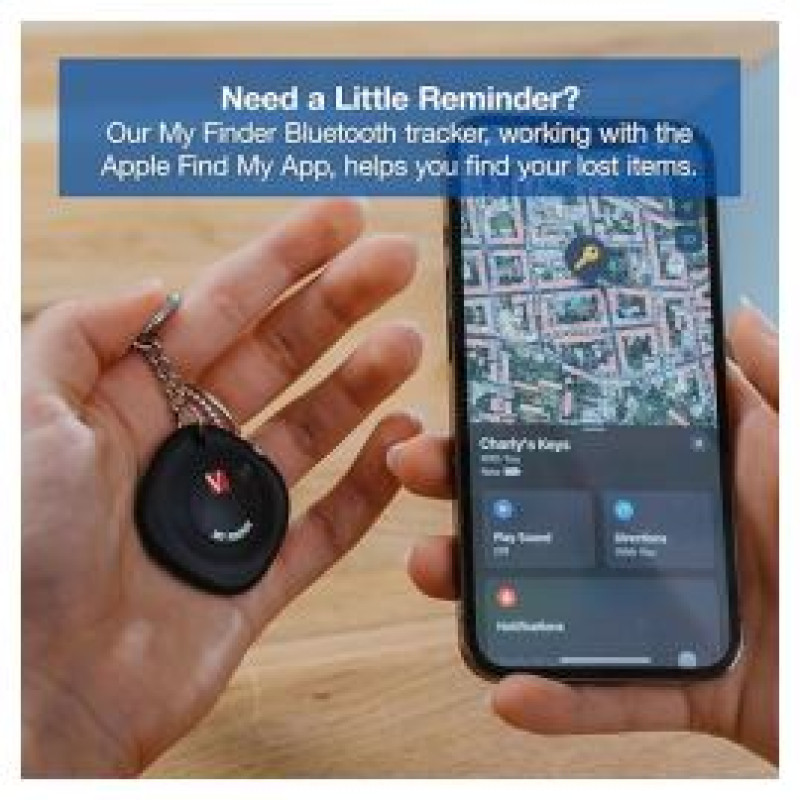 Verbatim Izseko&scaron;anas ierīce Verbatim My Finder Smart Air Tag Tracker 1pack Black