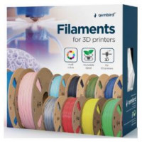 Gembird 3D Printera izejmateriāls Gembird PLA Flexible Wood Natural White 1.75 mm 1kg