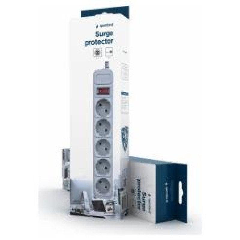 Gembird Strāvas pagarinātājs Gembird 5 vietas 3m