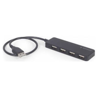 Gembird USB Centrmezgls Gembird 4-port USB hub Black