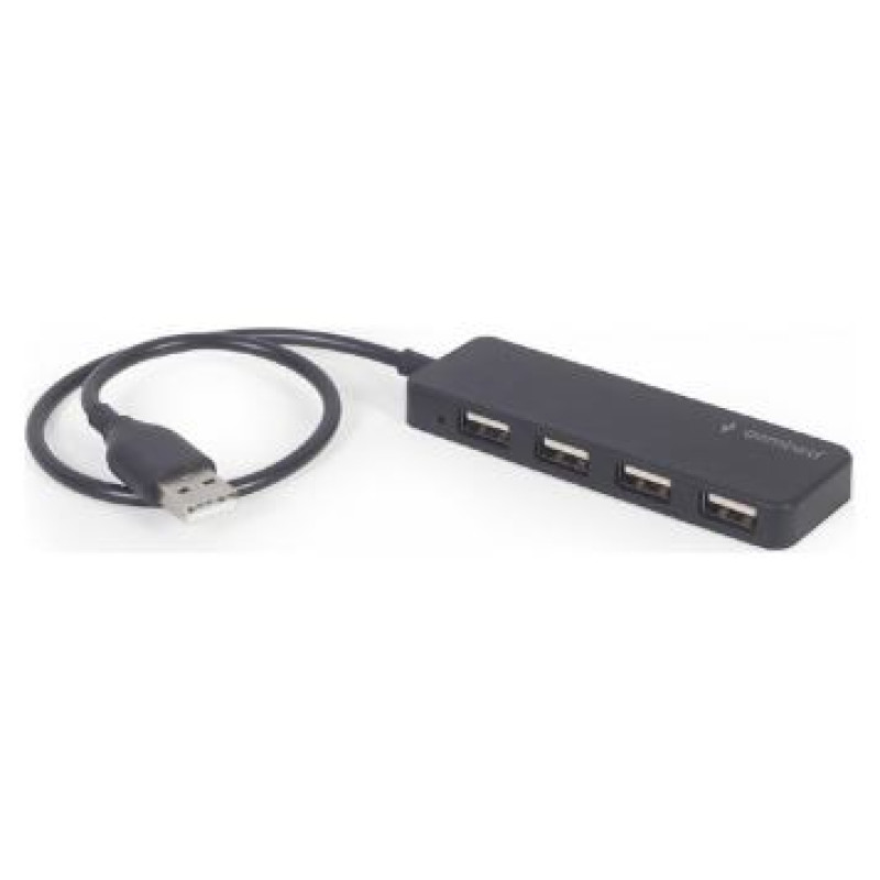 Gembird USB Centrmezgls Gembird 4-port USB hub Black