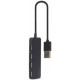 Gembird USB Centrmezgls Gembird 4-port USB hub Black