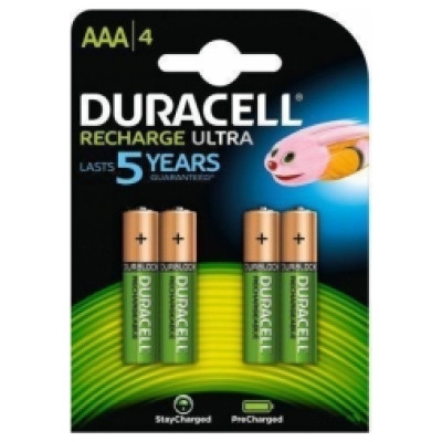Duracell HR03 AAA Batteries 4-Pack