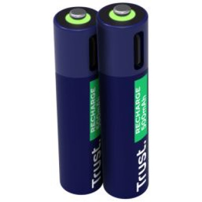 Trust Baterijas Trust USB-C Rechargeable AAA Batteries 2pack