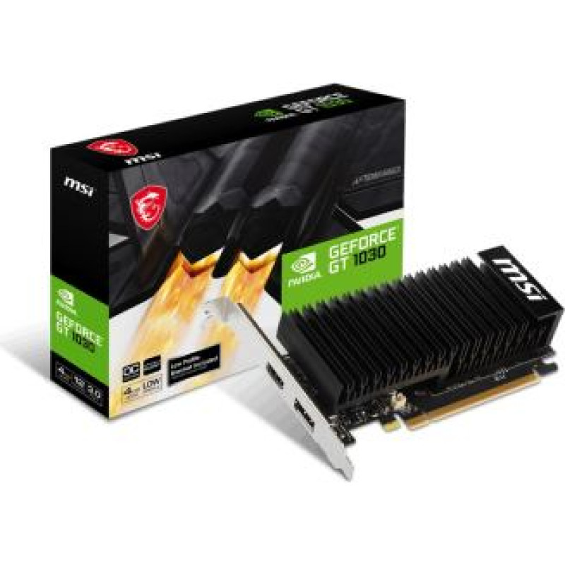 MSI Videokarte MSI GeForce GT 1030 4GHD4 LP OC 4GB