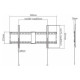 Gembird Televizora stiprinājums Gembird TV wall mount (Fixed) 43”-90”