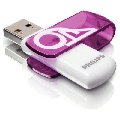 Philips USB 2.0 Flash Drive Vivid Edition (violeta) 64GB