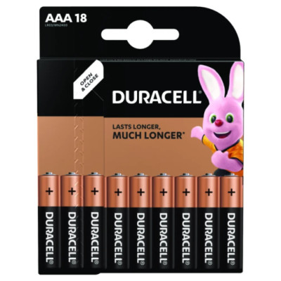 Duracell MN 2400 Basic AAA (LR03) Blistera iepakojumā 18gb.