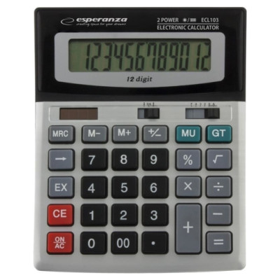 Esperanza ECL103 Kalkulātors, 12 zīmju ekrāns