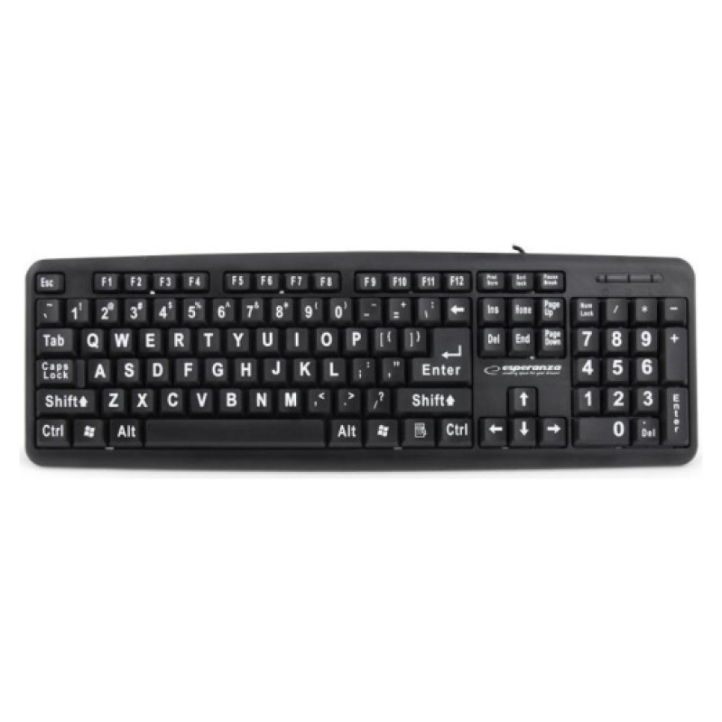 Esperanza EK129 BIG LETTERS KLAVIATŪRA ENG