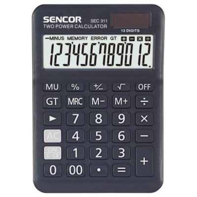 Sencor SEC 311 Kalkulators,12 zīmju ekrāns