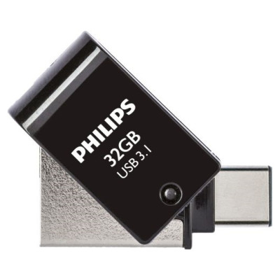 Philips USB 3.1 / USB-C Flash Drive Midnight black 32GB