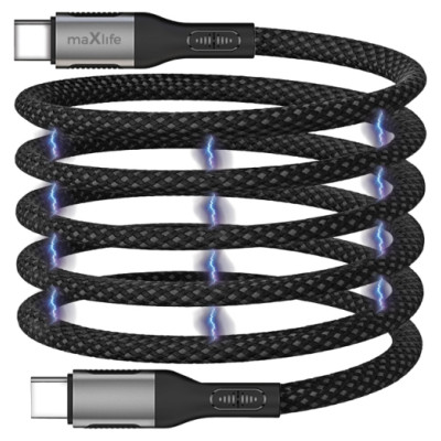 Maxlife MXUC-11 Type C / Type C Magnētiskais kabelis 1m