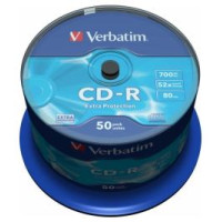 Verbatim Matricas CD-R Verbatim 700MB 1x-52x Extra Protection 50 Pack Spindle