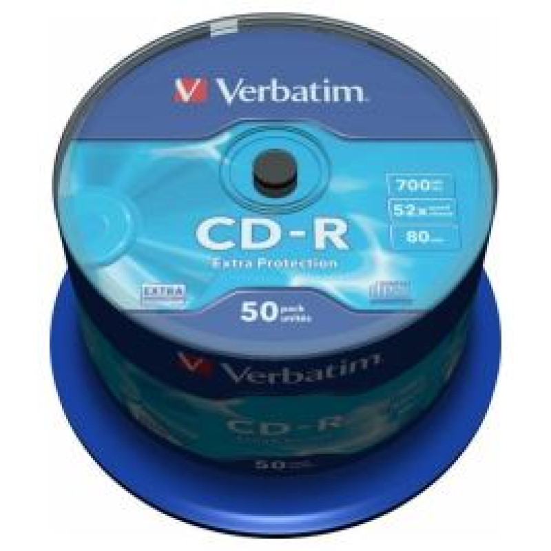 Verbatim Matricas CD-R Verbatim 700MB 1x-52x Extra Protection 50 Pack Spindle