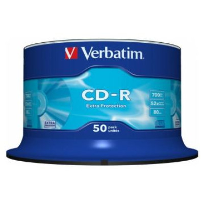 Verbatim Matricas CD-R Verbatim 700MB 1x-52x Extra Protection 50 Pack Spindle