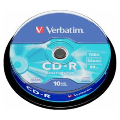 Verbatim Matricas CD-R Verbatim 700MB 1x-52x Extra Protection, 10 Pack Spindle