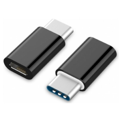 Gembird OTG USB Type C Male - MicroUSB Female Black