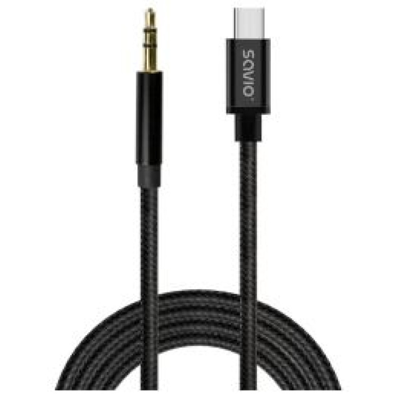 Savio Kabelis SAVIO USB-C &ndash; MiniJack 3.5 mm 2m