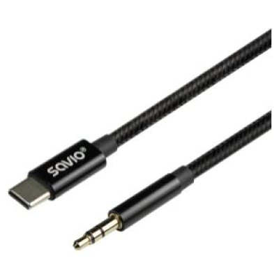 Savio Kabelis SAVIO USB-C &ndash; MiniJack 3.5 mm 2m