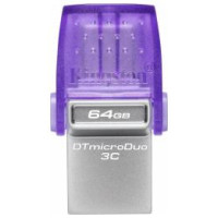 Kingston Zibatmiņa Kingston DataTraveler microDuo 3C 64GB USB Type-A + USB Type-C