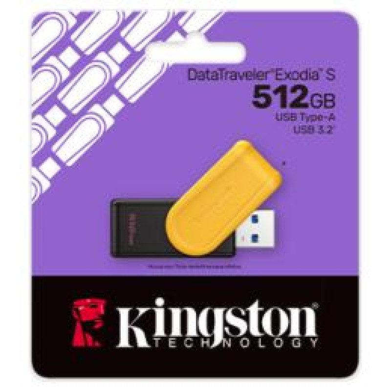 Kingston Zibatmiņa Kingston DataTraveler Exodia S 512GB USB 3.2 Gen1