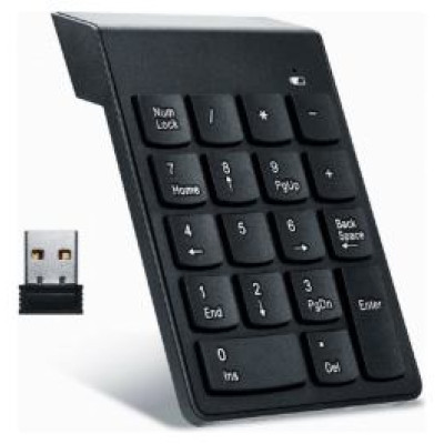 Gembird Klaviatūra Gembird USB Numeric Keypad Wireless