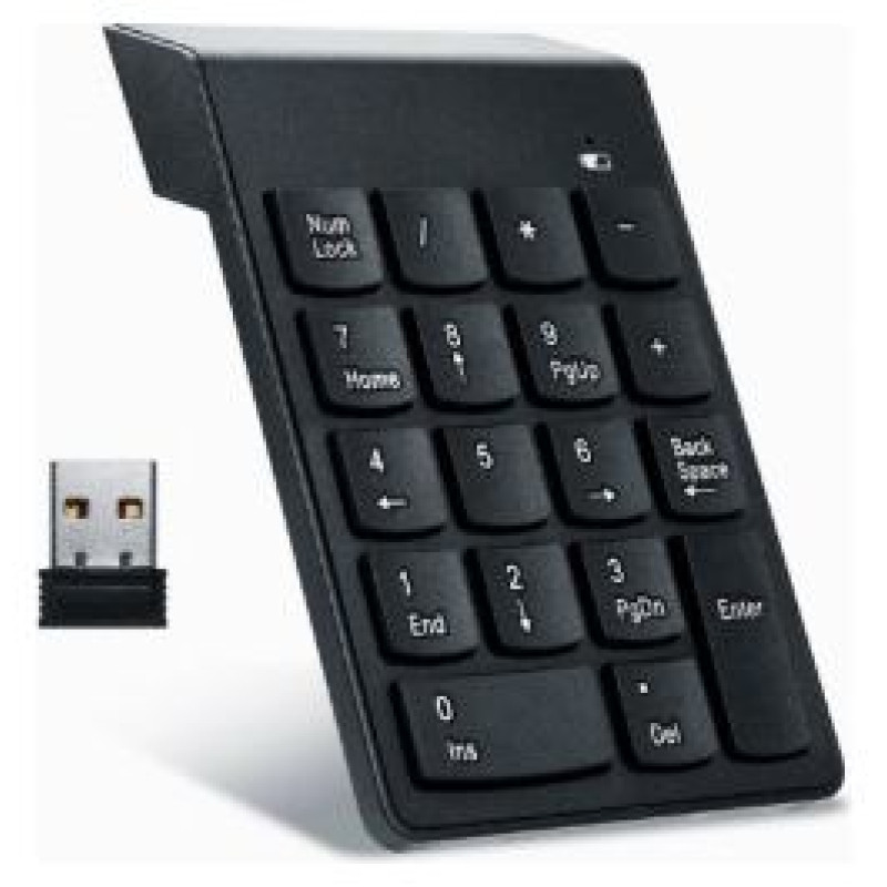 Gembird Klaviatūra Gembird USB Numeric Keypad Wireless