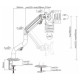 Gembird Monitora stiprinājums Gembird Adjustable Desk Display Mounting Arm (Tilting) 17”-32”