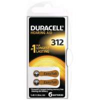Duracell Hearing 312 (A312) Blistera iepakojumā 6gb.