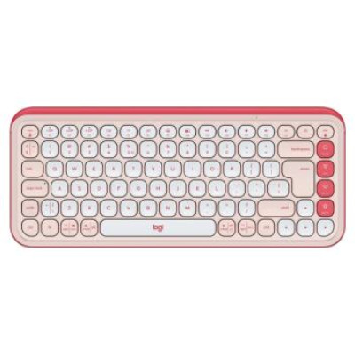 Logitech Klaviatūra Logitech POP ICON KEYS OFF White Rose US
