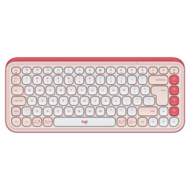 Logitech Klaviatūra Logitech POP ICON KEYS OFF White Rose US