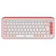 Logitech Klaviatūra Logitech POP ICON KEYS OFF White Rose US