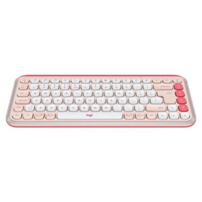Logitech Klaviatūra Logitech POP ICON KEYS OFF White Rose US