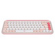 Logitech Klaviatūra Logitech POP ICON KEYS OFF White Rose US