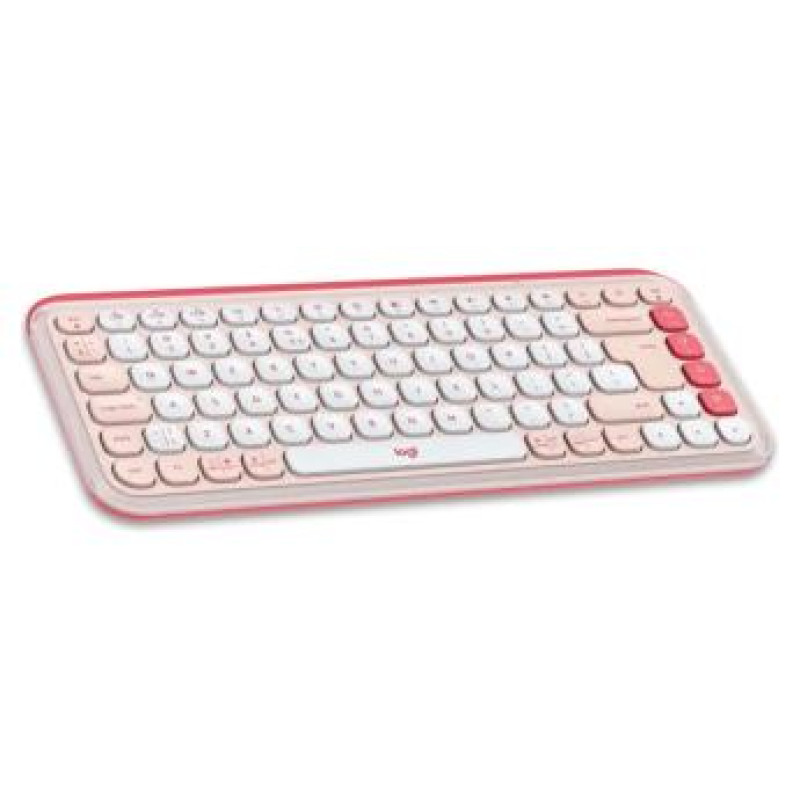 Logitech Klaviatūra Logitech POP ICON KEYS OFF White Rose US